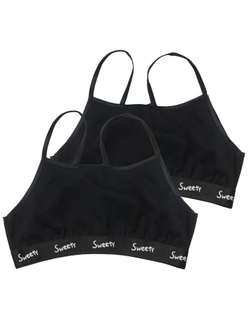 Sweety for Kids 2er-Set: Bustier in schwarz