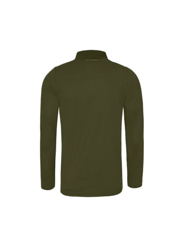 Karl Lagerfeld Langarm-Poloshirt 745000 in dunkelgruen