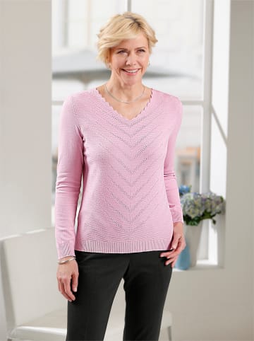 WITT WEIDEN V-Pullover in rosé