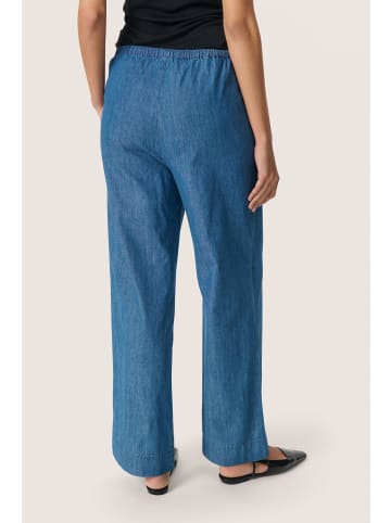 Soaked in Luxury Casual Hose SLChamy Casual fit in Medium Blue Denim