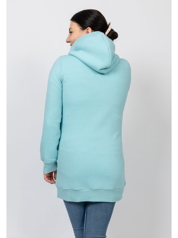 Salzhaut Sweatjacke Krauğ in Aqua