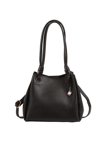 Florence Florence Schultertasche Leder schwarz ca. 22cm