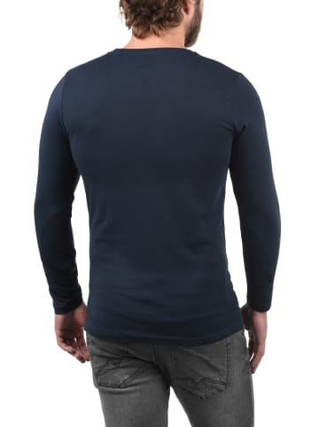 !SOLID Rundhalsshirt SDBasal 21103002ME Langarmshirts im 2er-Pack in Blau