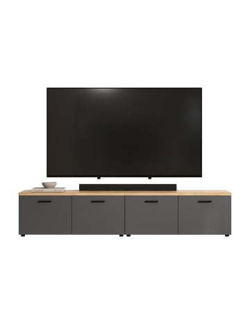 ebuy24 TV Tisch Baggio (2-teilig) Antrazit 240 x 40 cm