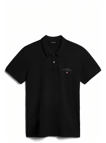 Napapijri Polo "Elbas Ss 4" in Schwarz