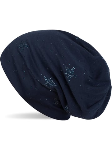 styleBREAKER Beanie Mütze in Midnight-Blue / Dunkelblau