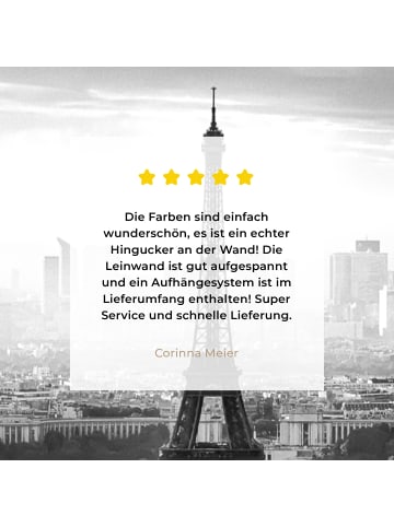 MuchoWow Leinwand bilder Eiffelturm (BxH)