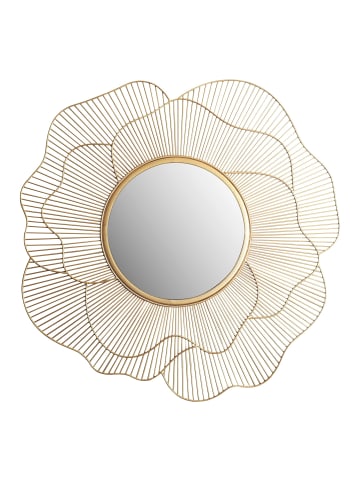 FineBuy Spiegel in Gold / Glas / 77x3x77