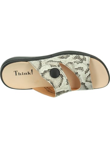 Think! Tieffußbett Pantolette CAMILLA DAMEN in Schwarz/Kombi