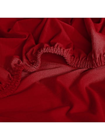 Erwin Müller Mako-Interlock-Jersey Bio Spannbettlaken München in burgund