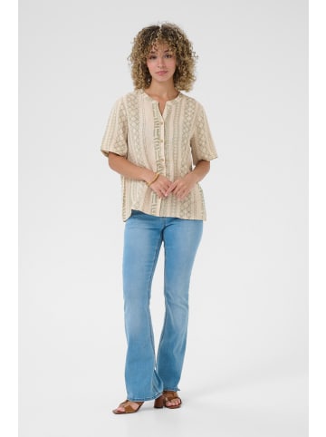 Cream Langarm-Hemd CRBellis Straight fit in Ethnic Geo Tea