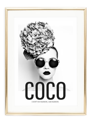 Tales by Jen Poster / Kunstdruck "Coco - I am fashion" I Ohne Rahmen