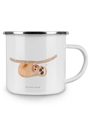Mr. & Mrs. Panda Tasse Faultier Kind ohne Spruch in Weiß