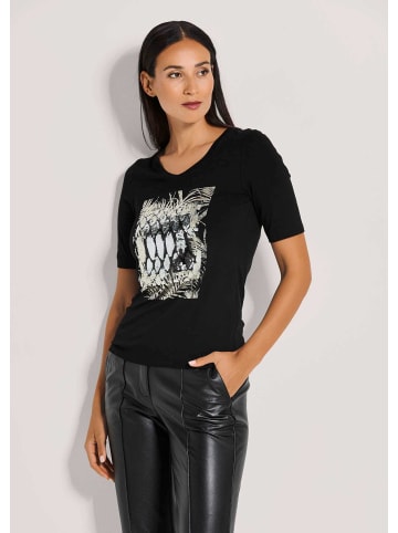 MADELEINE Kurzarm-Shirt mit Unikat-Print in schwarz / multicolor