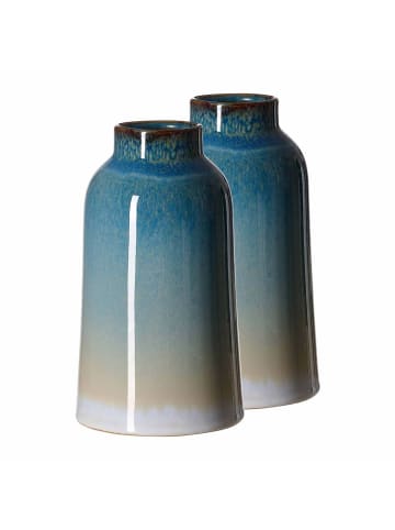 Ritzenhoff & Breker 2er Set Vasen Leria in 20 cm in blau