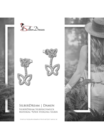 SilberDream Ohrringe 925 Sterling Silber Ear Cuff Schmetterling Ohrstecker