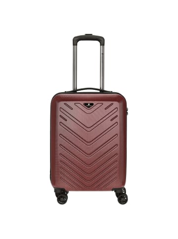 Check.In Mailand - 4-Rollen-Kabinentrolley 55 cm (rot) in rot
