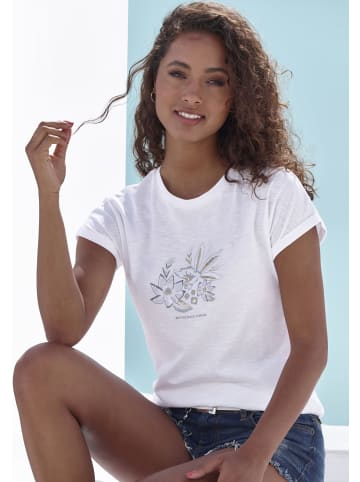 Vivance by Lascana T-Shirt in weiß bedruckt