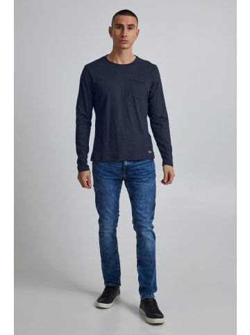 BLEND Langarmshirt BHBhnicolai in Blau