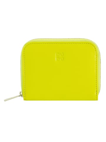 DuDu Hokkaido Geldbörse Leder 10 cm in lime