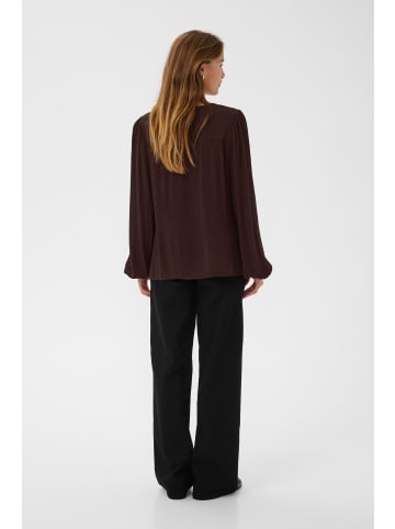 Kaffe Langarm-Bluse KAstine Regular fit in Black Coffee