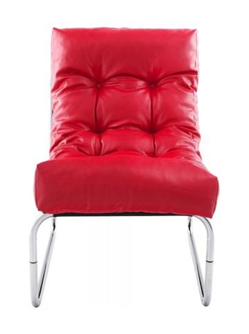 KADIMA DESIGN Lounge Stuhl Synthetik Rot | Modularer Loungesessel für Wohnzimmer in Rot