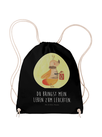 Mr. & Mrs. Panda Beutel Glühwürmchen mit Spruch in Schwarz