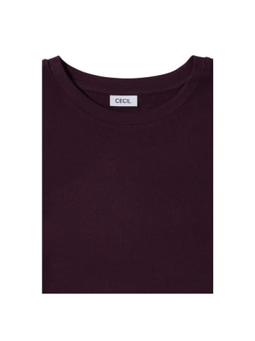 Cecil Langarmshirt in eggplant red