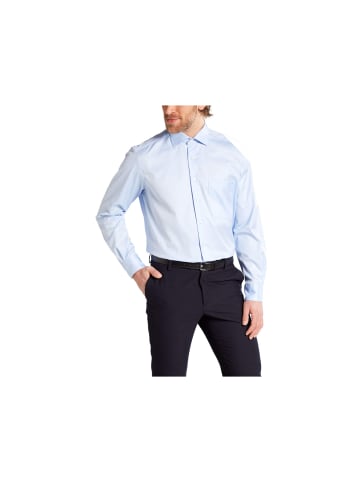 Eterna Langarm Business Hemd für Herren in blau in blau