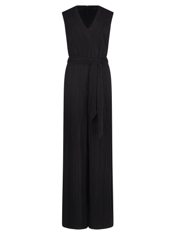 Vera Mont Jumpsuit mit Bindegürtel in Schwarz