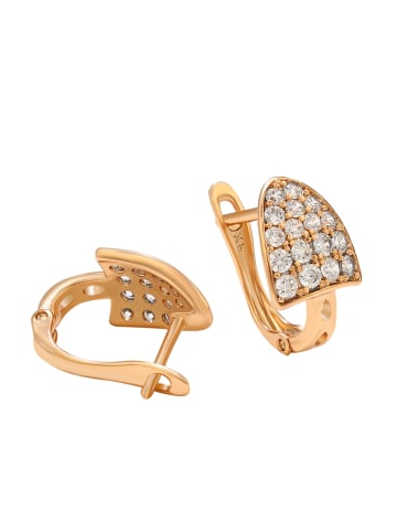 faina Women Huggie Earrings in Rose Gold