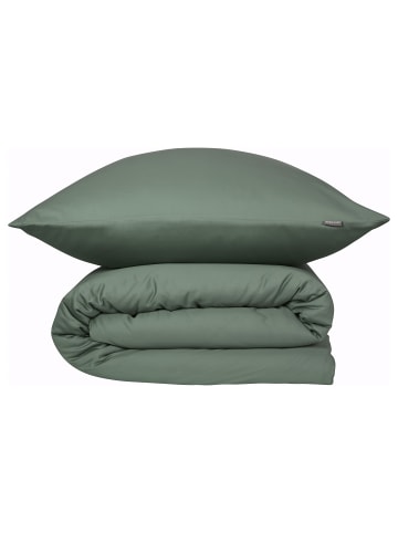 Schiesser Satin-Bettwäscheset Ella in Dunkelgrün