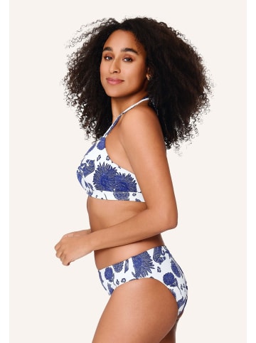 Linga Dore Bikini top Triangel in Blue white print