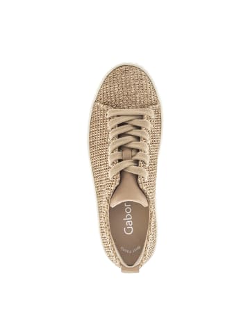 Gabor Plateau Schnürschuhe in Beige