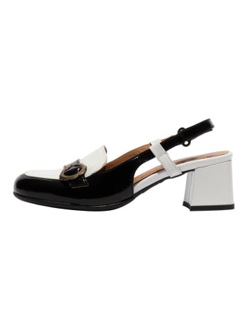 Fly London Sandalen in Weiß/Schwarz