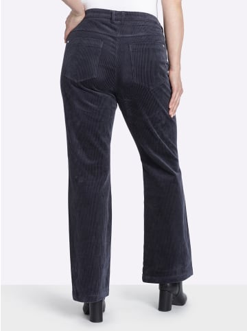 sheego Cord-Hose in tiefblau