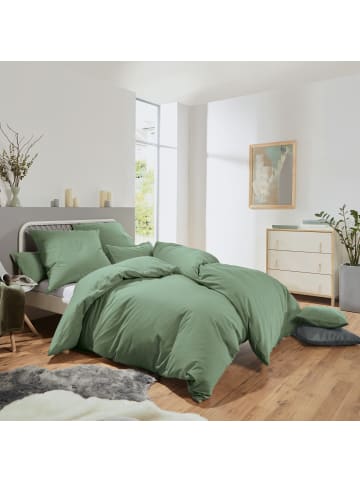 Erwin Müller Edel Flanell Bettwäsche Nördlingen in jade