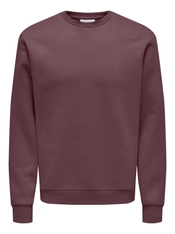 Only&Sons Sweatshirt 'Ceres' in dunkelrot