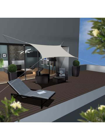 AMANKA Sonnensegel Coachella 200 x 300 cm in beige