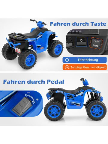 COSTWAY 24V Elektro Kinderquad 3-8 Jahre in Blau