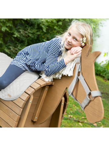 roba Outdoor Spielpferd Zubehör – Decke & Halfter für Kinder ab 3 Jahren, grau