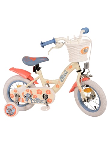 Volare Kinderfahrrad Disney Stitch Mädchen 12 Zoll Kinderrad Cremefarbend 3 Jahre