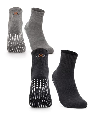 Occulto 2er Pack Stoppersocken Andi in Schwarz/Grau