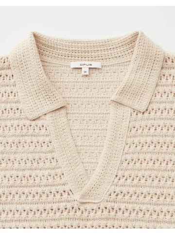 OPUS Poloshirt kurzarm für Damen in beige