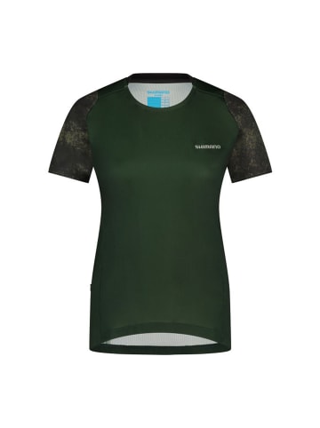 SHIMANO Woman's  Short Sleeve Jersey FORESTA in grün