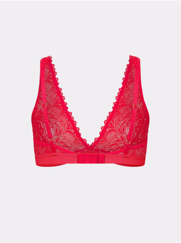 Erlich Textil  BH DREAMY LACE PLUNGE BRA in chilirot
