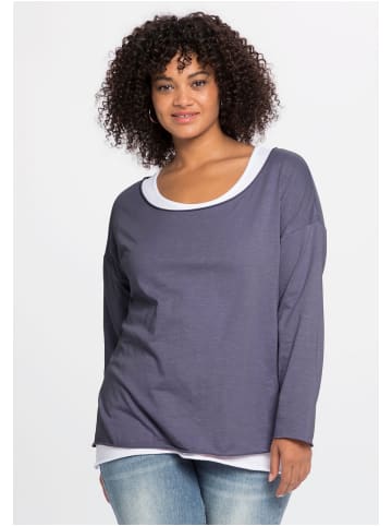 sheego by Joe Browns Langarmshirt in indigo