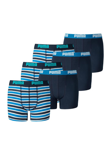 Puma Boxershorts JUNGEN BASIC BOXER Printed Stripes 2P in Blue