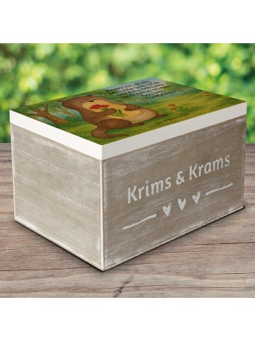Mr. & Mrs. Panda Geschenkbox Otter Blumenstrauß Design mit Spruch in Weiß