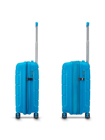 MODO by roncato Starlight 3.0 4 Rollen Kabinentrolley 55 cm mit Dehnfalte in turquoise